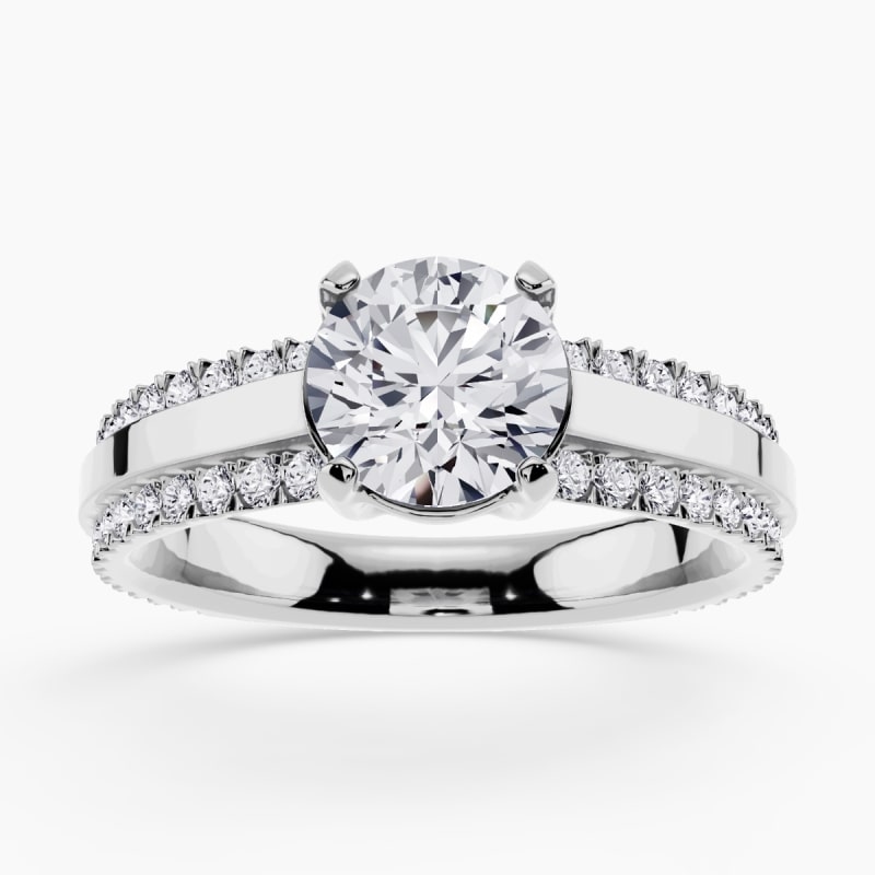 Image 41: Vintage-style engagement ring with intricate filigree details